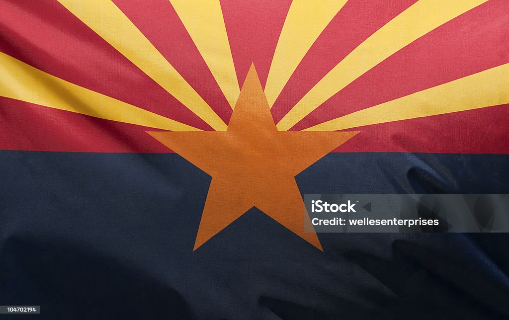 Bandeira do estado do Arizona - Royalty-free Destino de Viagem Foto de stock