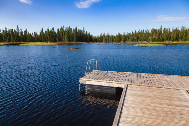 istock Swim raft floating dock in Norway 1047024368