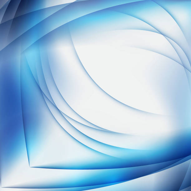 istock Abstract blue background with geometric pattern of lines. Wave and distortion of forms. 1047024494