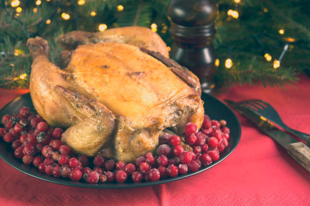 istock Baked chicken in the oven. festive dish. 1047032000