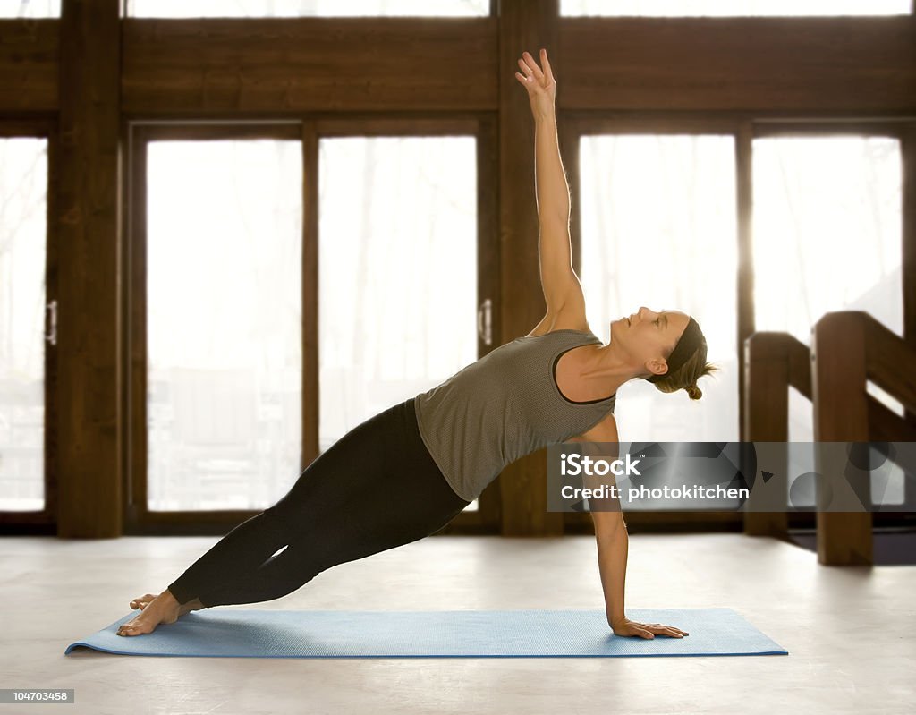 Woman Holding Yoga Positions  Adult Stock Photo