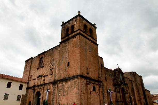 Exterior view to Iglesia de Santa Isabel de Pucara at Puno, Peru
