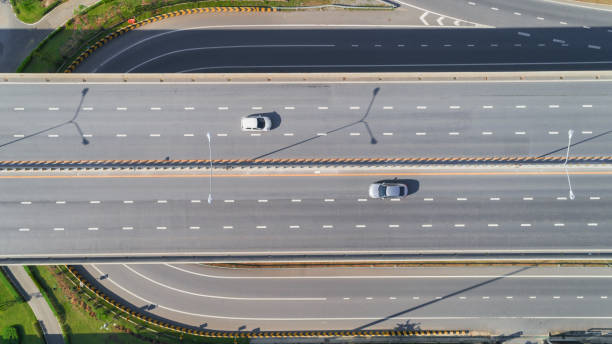 istock Car on highway or express road for transportation background. 1047042848