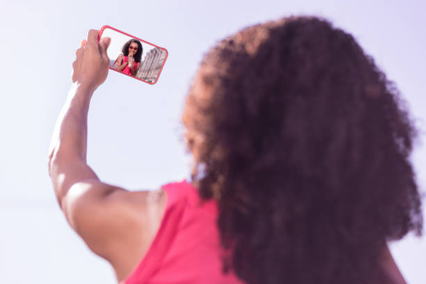 istock Selective focus of a modern smartphone screen 1047054868