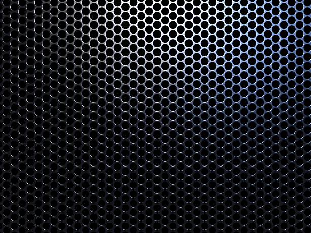 High detail photograph of a mesh metal grill stock photo