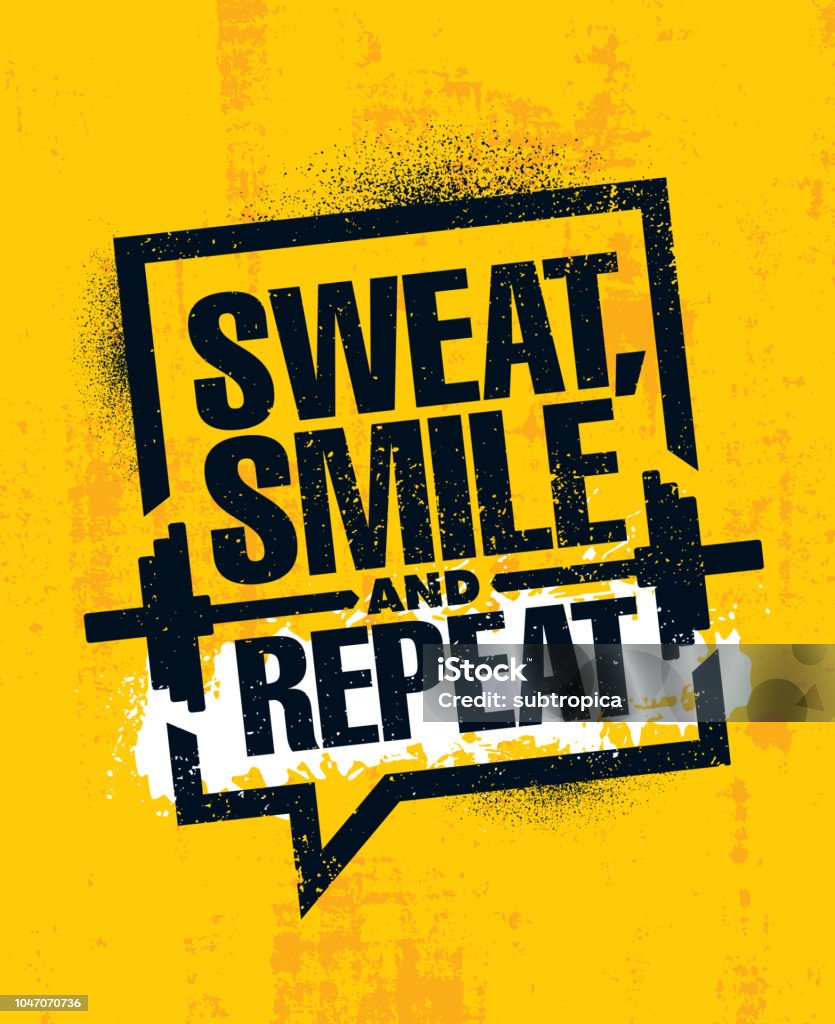 Sweat Smile And Repeat Inspiring Workout And Fitness Gym ...