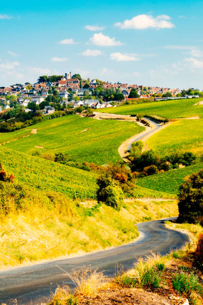 wioska sancerre, dolina loary, francja - cher france village centre zdjęcia i obrazy z banku zdjęć