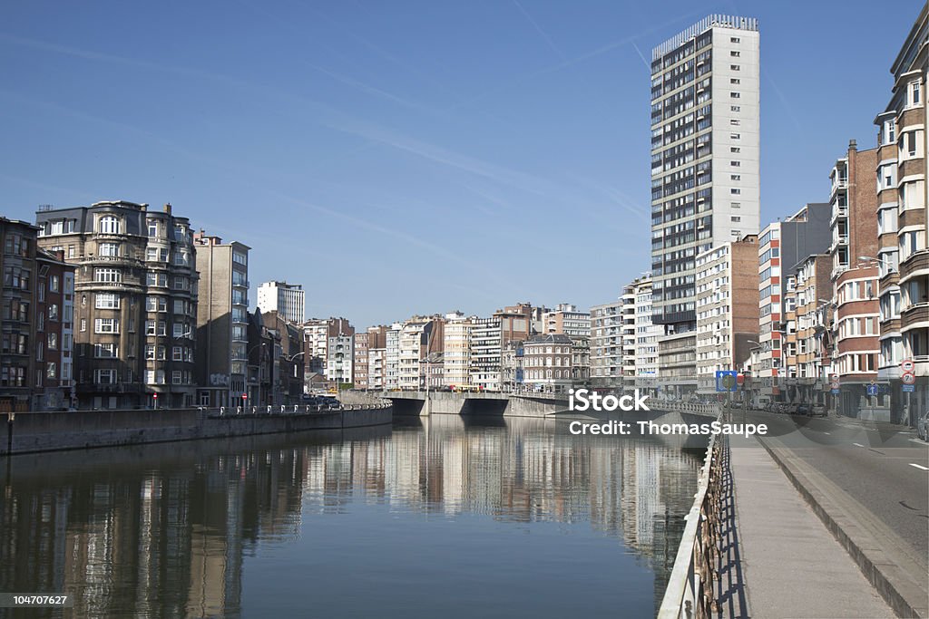 couch The river Meuse in Liege Liege Stock Photo