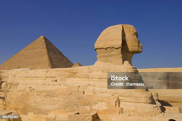 Sfinks I Piramidy W Gizie - zdjęcia stockowe i więcej obrazów Afryka - Afryka, Amon, Antyki