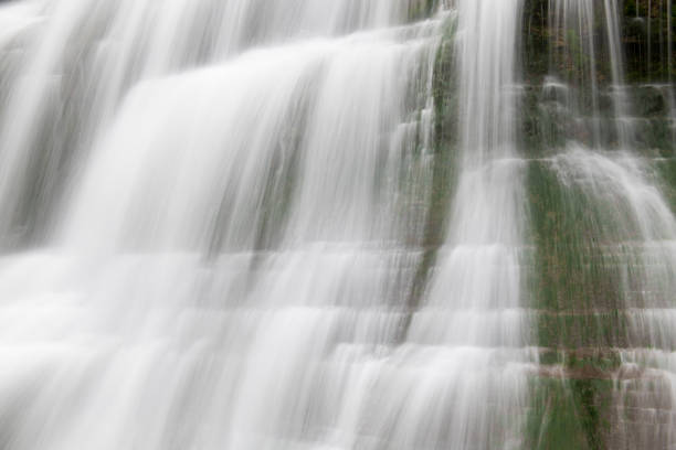 Close Up Of Waterfall In forest