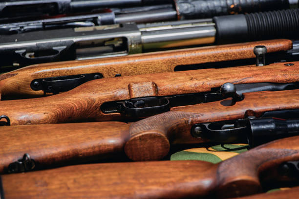 istock Different types of rifles guns 1047085648