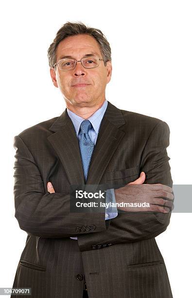 Successful Middle Age Businessman Stock Photo - Download Image Now - Active Seniors, Adult, Blue