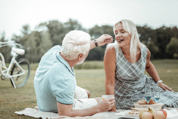 istock Kind female person enjoying her time with husband 1047101980