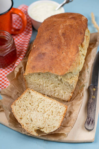 istock Cottage cheese dough bread with wheat bran 1047103110