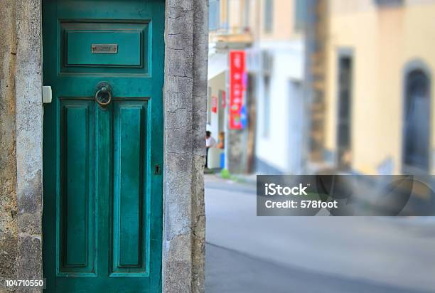Green Door Stock Photo - Download Image Now - Ancient, Architecture, Building Entrance