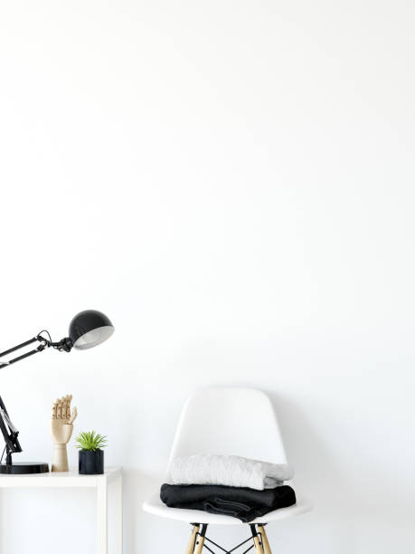 istock mock up wall interior. Scandinavian style. Wall art. 3d rendering, 3d illustration 1047111484