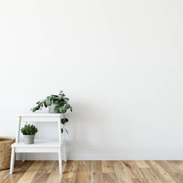istock mock up wall interior. Scandinavian style. Wall art. 3d rendering, 3d illustration 1047111818