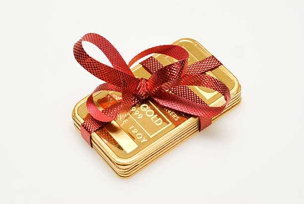Gold - the perfect gift stock photo
