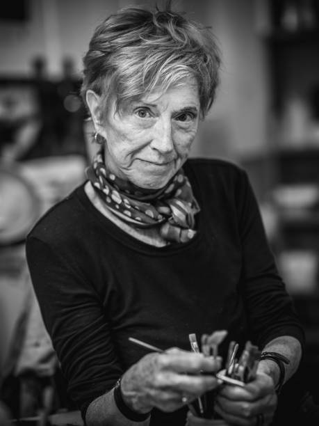 istock Senior woman artist at work 1047121422