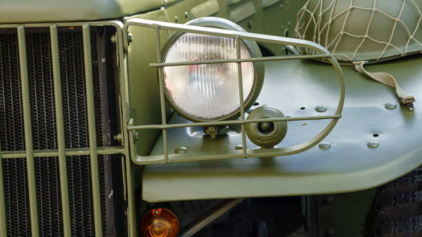 istock Old retro car are green 1047128272
