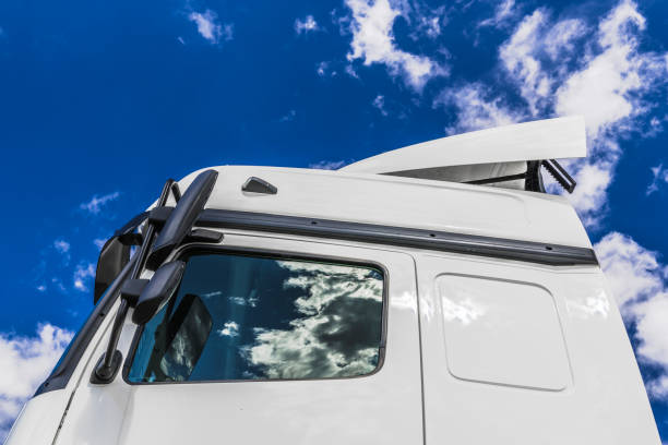 istock The cab of a large truck 1047128820