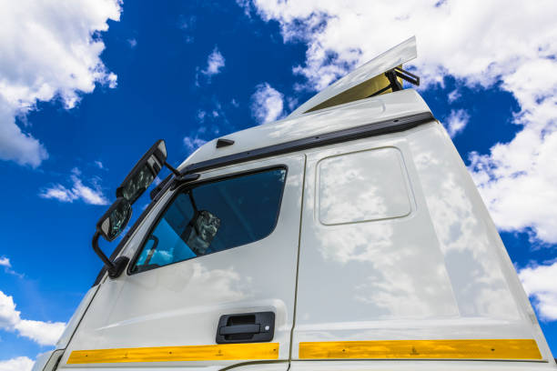 istock Large truck rear view mirrors 1047129642