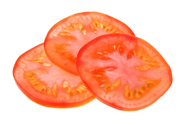 Sliced fresh tomato stock photo