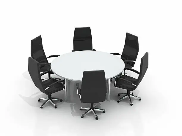 Photo of conference round table and chairs