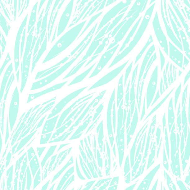 абстрактный бесшовный узор с цветочными элементами - sea striped backdrop backgrounds stock illustrations