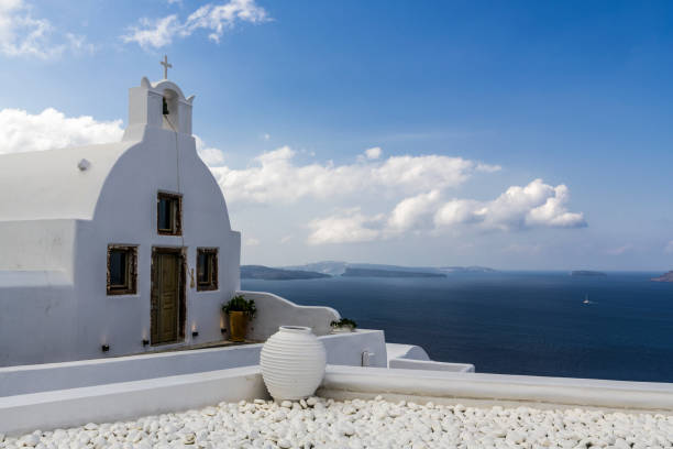 istock Orthodox Church on the beach 1047147230