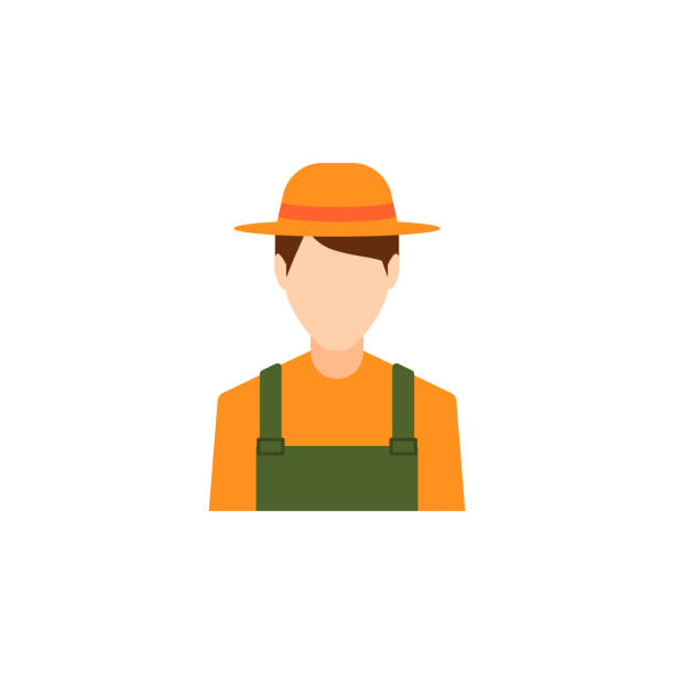colored avatar of farmer icon. Element of colored people profession icon for mobile concept and web apps. Detailed colored avatar of farmer icon can be used for web and mobile on white background colored avatar of farmer icon. Element of colored people profession icon for mobile concept and web apps. Detailed colored avatar of farmer icon can be used for web and mobile on white background farmer icons stock illustrations
