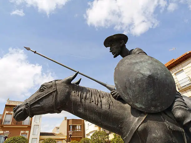 Don Quixote Statue in Alcázar de San Juan, Spain