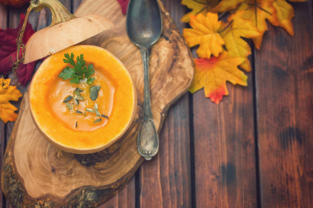istock Homemade Pumpkin Soup 1047203512