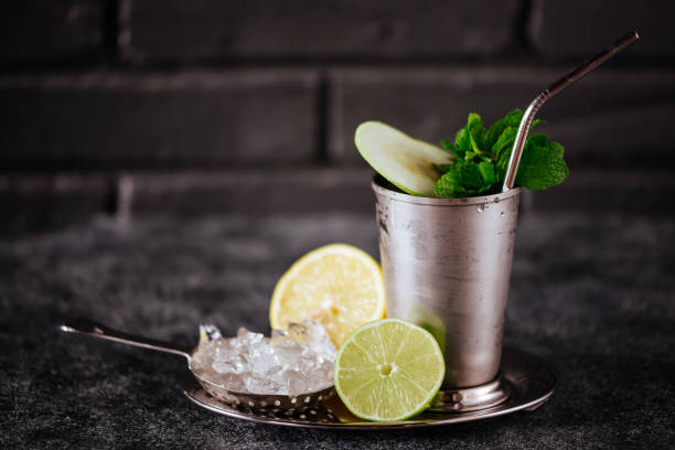 istock Summer alcoholic cocktail blueberry mojito 1047213334