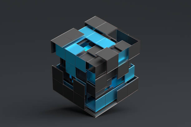 istock Abstract 3D Rendering of Geometric Shapes 1047217404