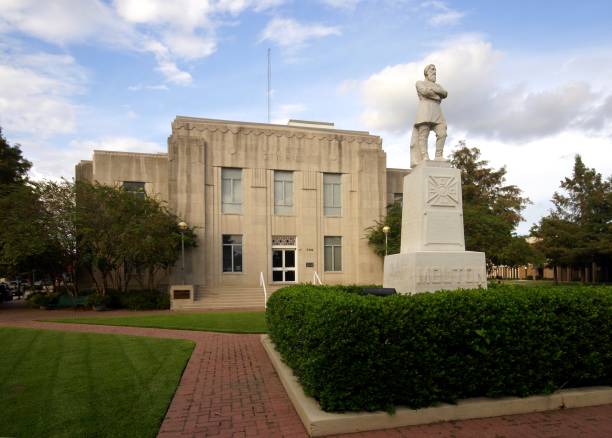 Lafayette, Louisiana City Hall and Alfred Mouton lafayette louisiana photos stock pictures, royalty-free photos & images