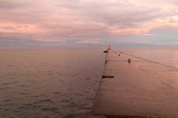 Lighthouse Pier stock photo