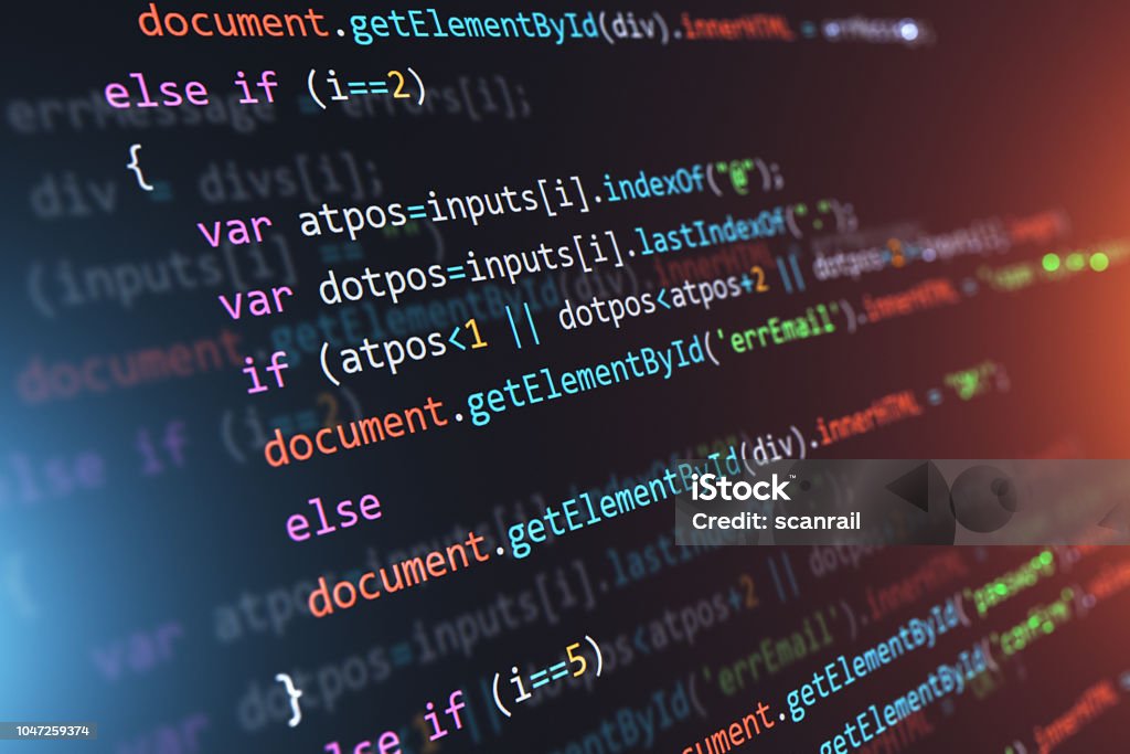 プログラミング ソース コードの抽象的な背景 - コードのロイヤリティフリーストックフォト