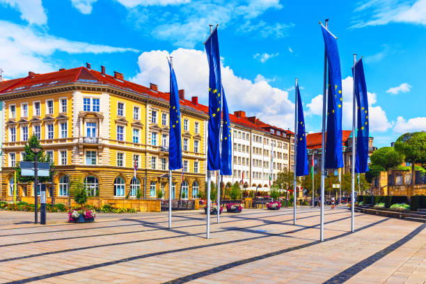 Old Town architecture in Bayreuth, Germany