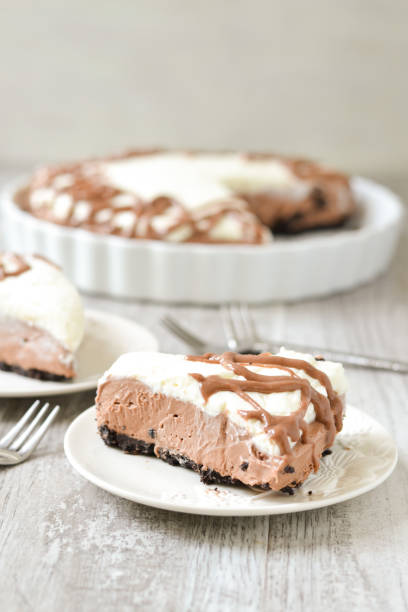 istock No Bake Brownie Cheesecake. 1047261922