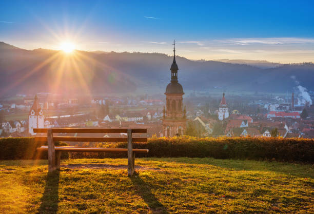 Enjoying the warm winter sunshine at Gengenbach (Black Forest)