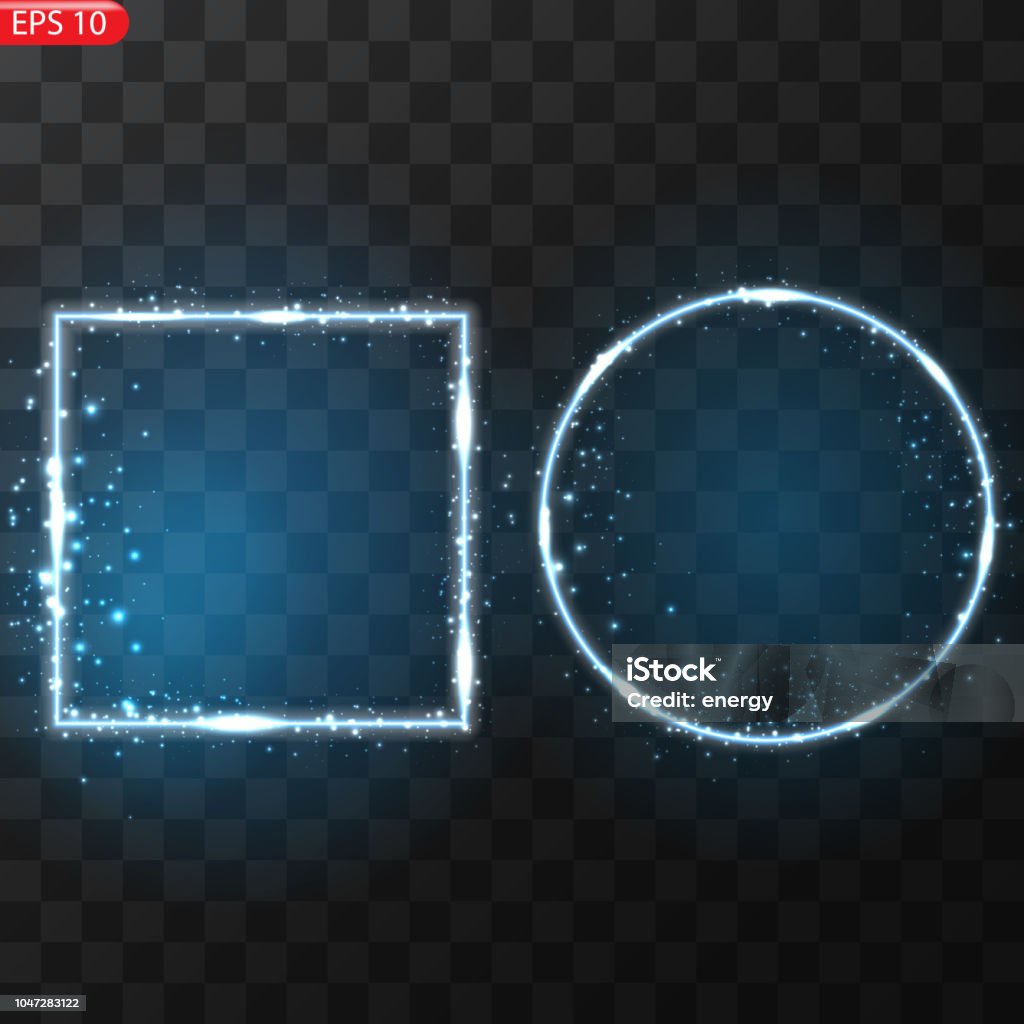 Vector Light Frame Vector Frame With Lights Effect Vector Illustration Eps Stock ...