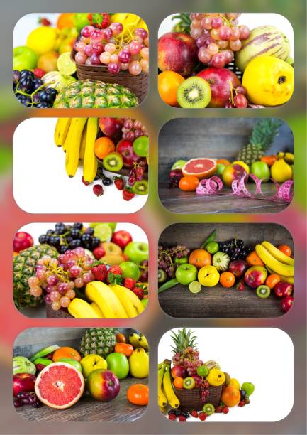 istock Healty Organic Mix of Fruits Collage 1047285708