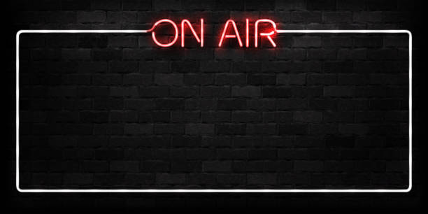 istock Vector realistic isolated neon sign of On Air frame logo for decoration and covering on the wall background. Concept of radio, broadcasting and dj. 1047288914