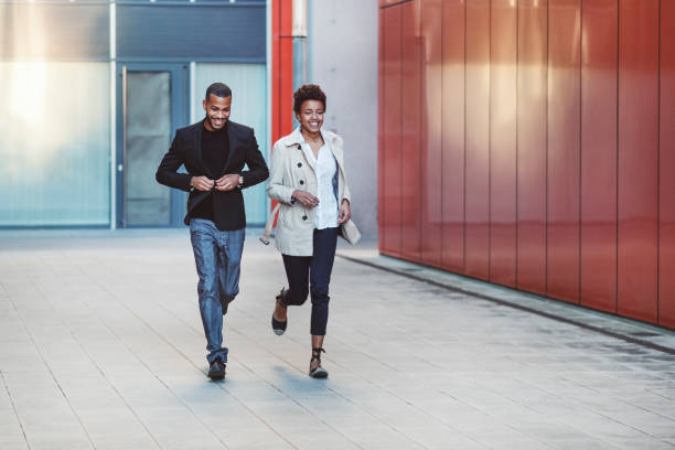 istock Business running on the street 1047291556