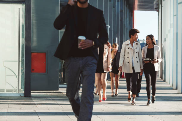 istock Business people walking on the street 1047291692