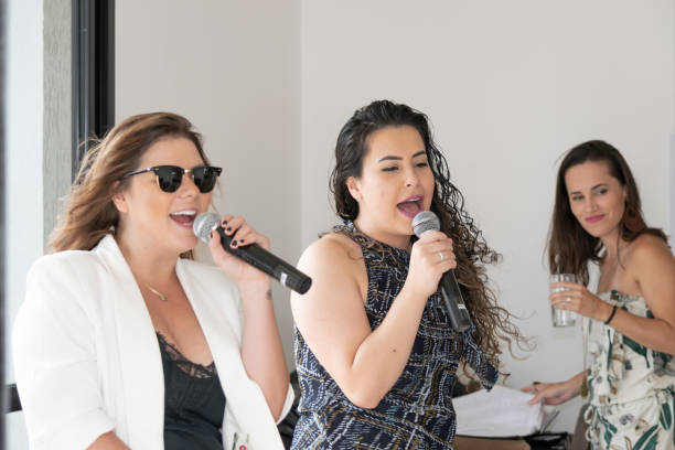 istock Karaoke party with friends 1047291808