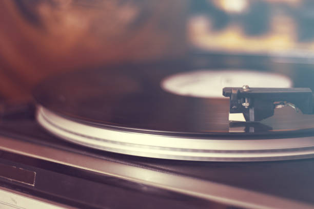 istock Vinyl player, vintage background 1047291988