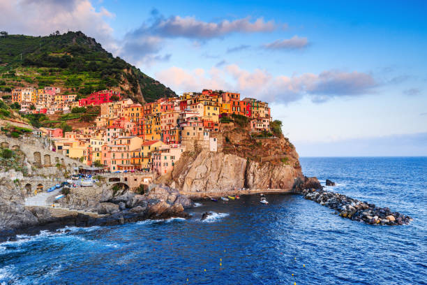 parque nacional de cinque terre. - cinqueterre - fotografias e filmes do acervo