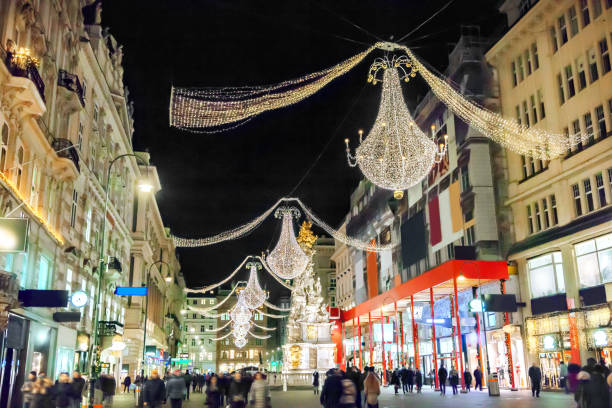 istock Graben street by night in Vienna, Austria 1047296972